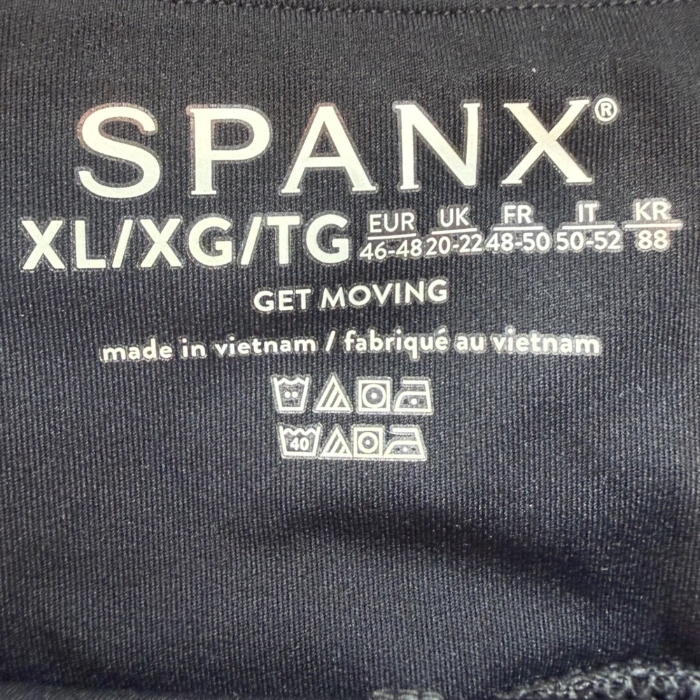 Spanx Get Moving Skort Black Athletic Tennis Golf Skirt Built-in Shorts XL - Picture 4 of 5